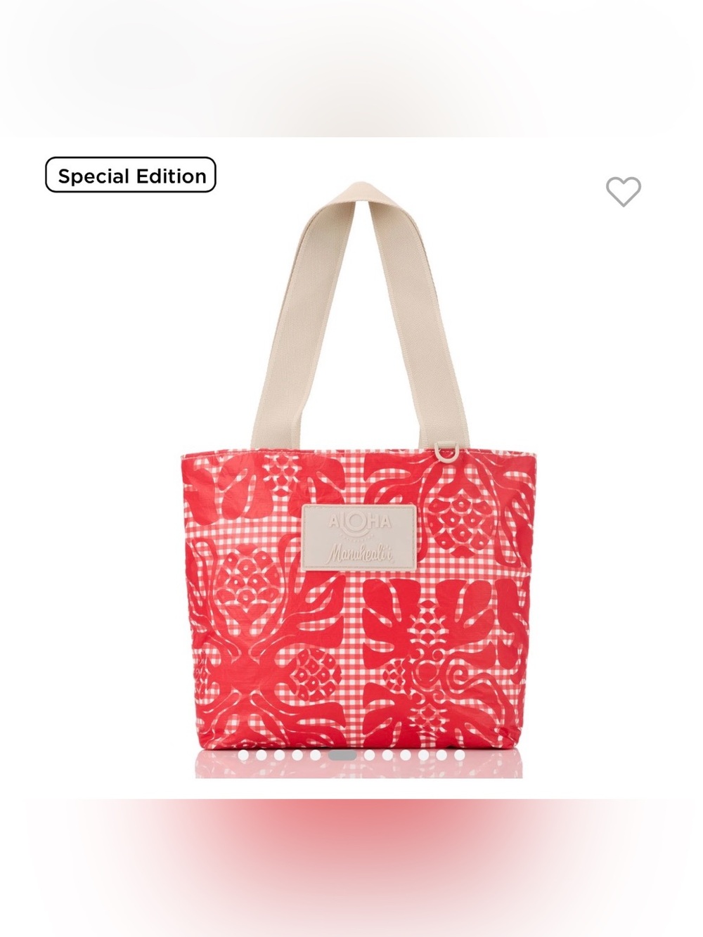 ALOHA Collection Manuhealii Red ulu print Mini tripper